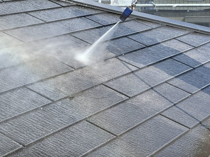 郡山　洗浄　塗装　屋根　スレート