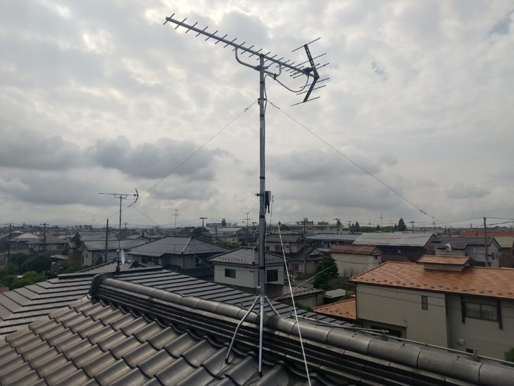 郡山市　テレビ　アンテナ　塗装